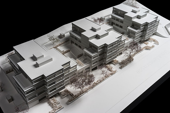 Halter AG, Glaubtenstrasse in Zürich-Affoltern (Modellbauer: K-Atelier)