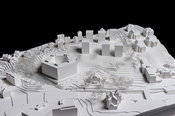 Fawad Kazi Architekt, Projektwettbewerb Neubau Bundesverwaltungsgericht  (Modellbauer: Atelier 8)