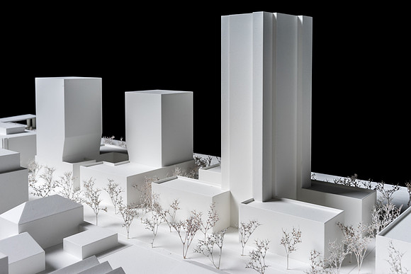 Fawad Kazi Architekt und Werner Neuwirth Architekt, Projektwettbewerb Letzibach - Teilareal C (Modellbauer: Atelier 8)